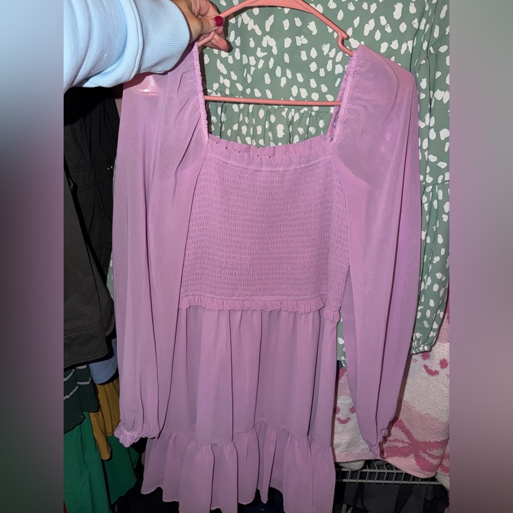 Elegant Lavender Women's Dress